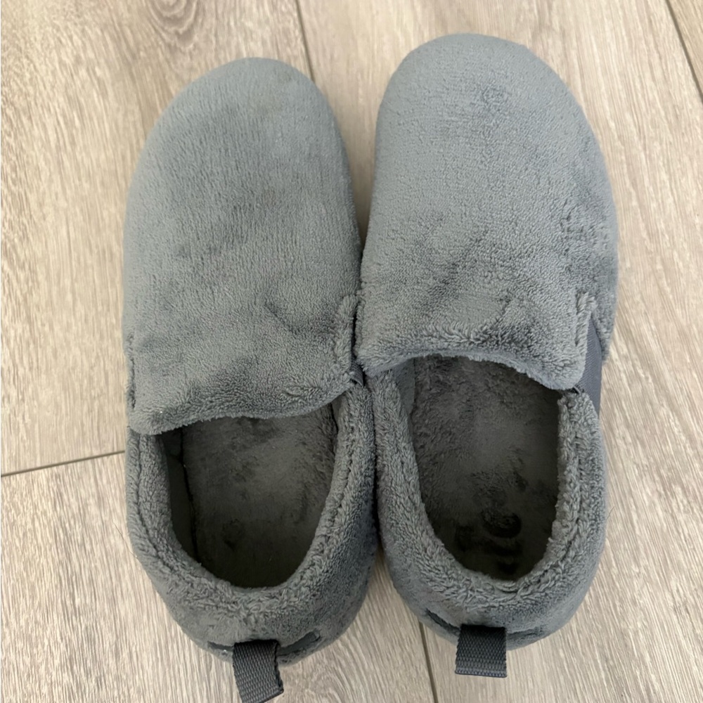 Vionic Kalia Gray Plush Slip On Slippers Shoes Women Size 8 Casual Comfort - Picture 7 of 9